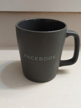 Facebook Grey With White Logo Coffee Mug